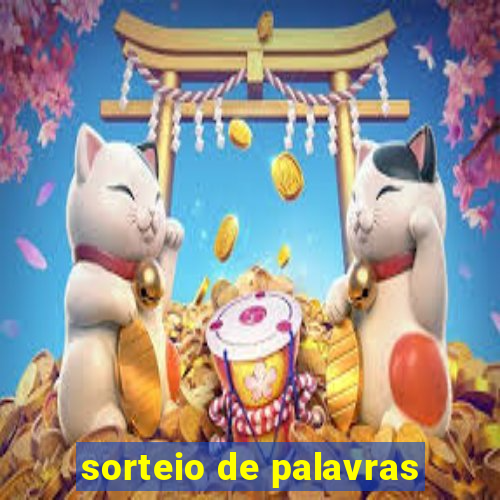 sorteio de palavras